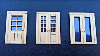 Como Hacer Puertas Para Casa De Muñecas - How To Make Door From Popsicle Sticks