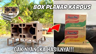 membuat miniatur sound BOX PLANAR DARI KARDUS Gaknyangka sama hasil dan suaranya