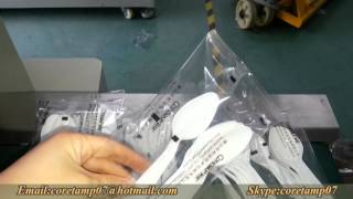 multi-pack automatic plastic spoon pouch packaging machine