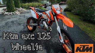 Ktm exc 125 Wheelie