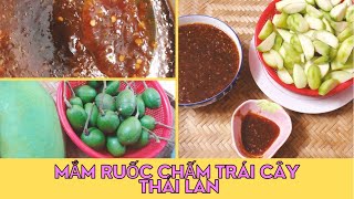 Cách làm mắm ruốc chấm cóc xoài non kiểu Thái cực cuốn và ăn là ghiền