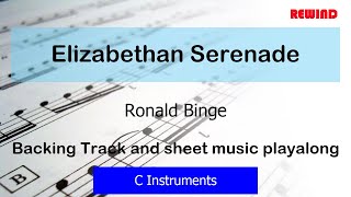 Elizabethan Serenade Flute Violin Backing Track and Sheet Music