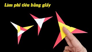 Cách làm phi tiêu bằng giấy | Gấp giấy origami