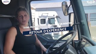 Devenir conducteur/conductrice routier professionnel ? Malaury, Stagiaire ECF Vigier-Gerzat