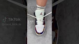 How to Lace Jordan 1 #fypシ #sneakerhead #fypシ゚viral