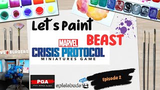 Let´s Paint Quick & Dirty #2 How to Paint BEAST Marvel Crisis Protocol