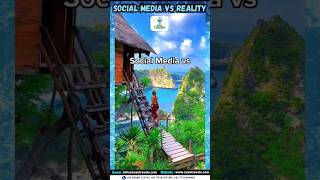 Social media vs Reality #socialmedia #reality #tour #expectations #vs #travelvlog #shorts