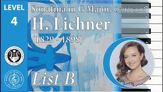 Sonatina in G Major, Op.66, no.3  by H. Lichner - RCM Repertoire Gr.4, List B