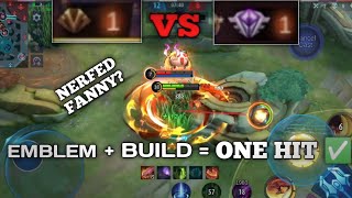 TOP 1 brngy. FANNY nerfed VS TOP GLOBAL NATALIA | best emblem and build for fanny nerfed -mlbb