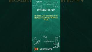 Divisibility by 20 #mathematics #arithmetic #numbersystem #shorts #ytshorts