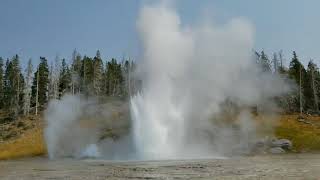 Grand Geyser Eruption Yellowstone National Park