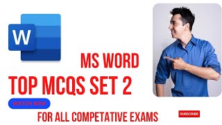 MS WORD QUESTION AND ANSWER SET 2 | MS WORD MCQS | RAILWAYS NTPC #banking #NTPC #RAILWAYS #JKSSB