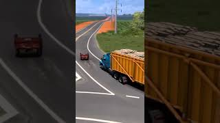 acidente no Euro truck SIMULATOR