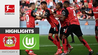 In Leverkusen Style! | Bayer 04 Leverkusen - VfL Wolfsburg 4-3 | Highlights | Matchday 4