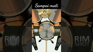 PUTIH BAND - SAMPAI MATI(REAL DRUM COVER)#shorts