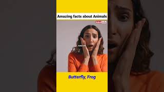 butterfly food taste with tongue and frog drink water with skin #shorts #facts