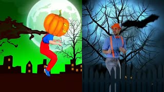 SONG BATTLE: Happy Halloween & Halloween Songs  | D Billions Vs. Blippi