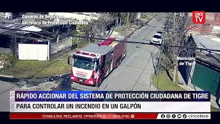 🔴🚨incendio en un galpón🚨