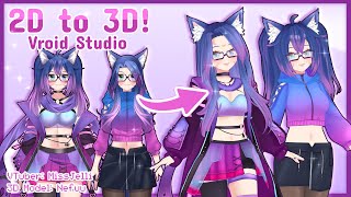 Miss Jelli 💜💙 | VTuber 3D Model〚 VRoid Timelapse 〛 31