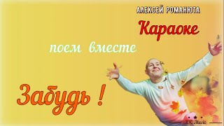 КАРАОКЕ версия - Забудь ! Алексей Романюта