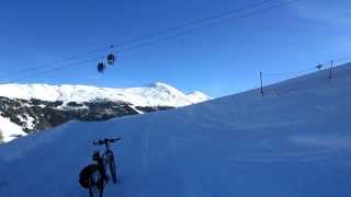 Livigno localita Campacc pista da sci raggiunta in MTB