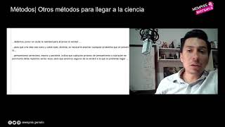 14 ene | Métodos| Otros métodos para llegar a la ciencia