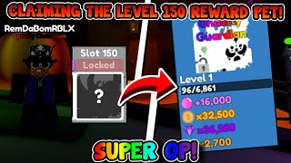 👻🎃 CLAIMING THE LEVEL 150 REWARD TIER PET FOR THE HALLOWEEN EVENT IN BUBBLE GUM MAYHEM!! (Roblox)