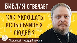 КАК УКРОЩАТЬ ВСПЫЛЬЧИВЫХ ЛЮДЕЙ ?  Протоиерей Феодор Бородин