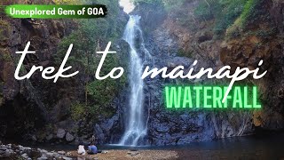 Trek to Mainapi Waterfall | Unexplored waterfall of South Goa | Netravali Wildlife Sanctuary