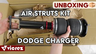 Unboxing Vicrez Performance Air Struts w/ Bags Kit vzp101355 | Dodge Charger 2011-2023