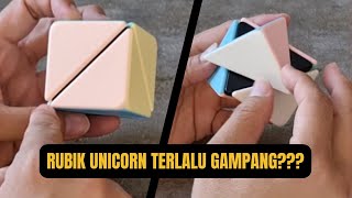 CARA MENYELESAIKAN RUBIK UNICORN TANPA MELIHAT.