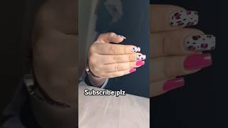 pink 🩷 white 🤍 nail #shorts #video #trending #nailart #makeup #travel #mrbeast #nailicious #ytstudio