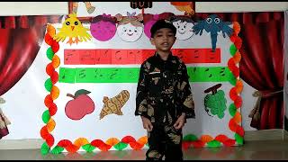 Happy children's day.. Harshil performed 'fauji' in fancy dress competition as he loves soldiers ❤