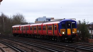 SWR Class 455 observations at Raynes Park 19/03/2024