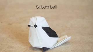 Origami little bird by Katsuta Kyohei