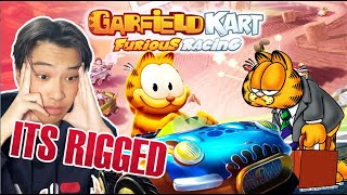 THIS GAME IS RIGGED AGAINST ME!!! GARFIELD KART!!!