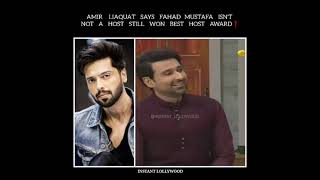 Amir Liaquat makes fun of Fahad Mustafa😱😱