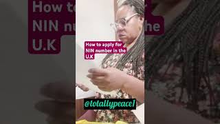 How to apply for Nigeria NIN number in the U.K#totallypeace1 # foryou# U.K# U.S.A# fypviral #