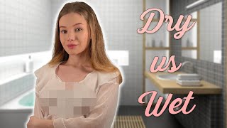 [4K] Transparent Clothes Haul Dry vs Wet | Try on Haul with Diana Rider