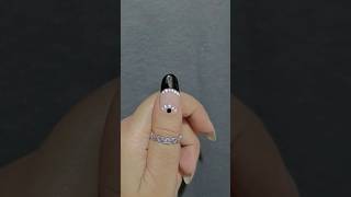 Simple Nailart design 🖤#trending #nailart #naildesign #nails #shortvideo #newsong