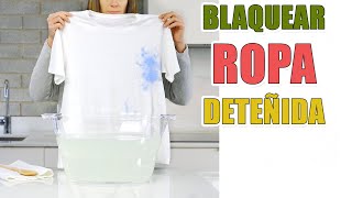 Cómo blanquear la ropa blanca teñida