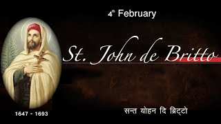 #February_04_St_John_de_Britto#Anugrah_Creations #Diocese_of_Gorakhpur