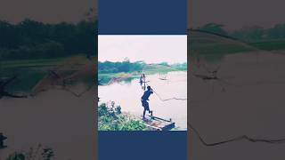 Catching Fish In The Village River 🐠🐟🐟🐟🐠#bangladesh #entertainment #fish #funnyvideo