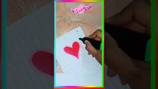 Notebook paper card idea | Handmade card easy | Valentine day Card | #shorts #viralshorts #viral