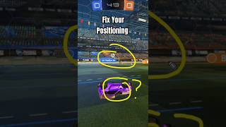 Stop being too far forward in Rocket League #rocketleague #shorts #gaming #rocketleaguetips