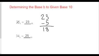 Determining the Base of a Number