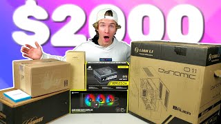 UNBOXING $2000 Worth of TECH - Building my Dream Gaming PC - Part 3