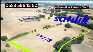 Kırklareli merkez'de satılık 9.250 M2 çiftlik arazisi #satılık