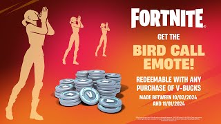 Fortnite 5:4 Bird Call Emote Unlock