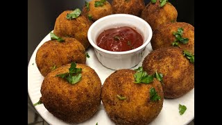 BOLITAS DE PAPA CON CARNE MOLIDA